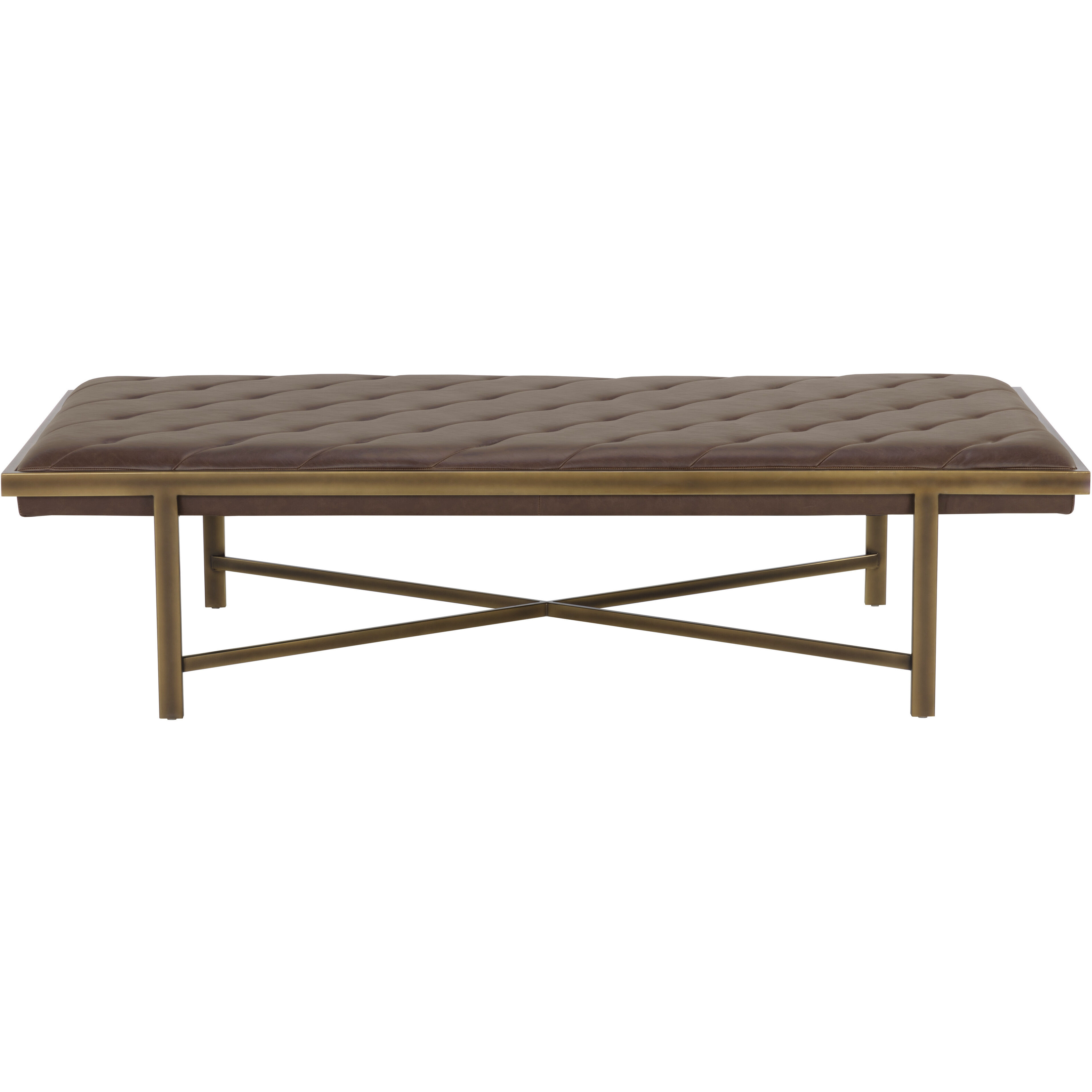 Kayla Vintage Cognac Bench